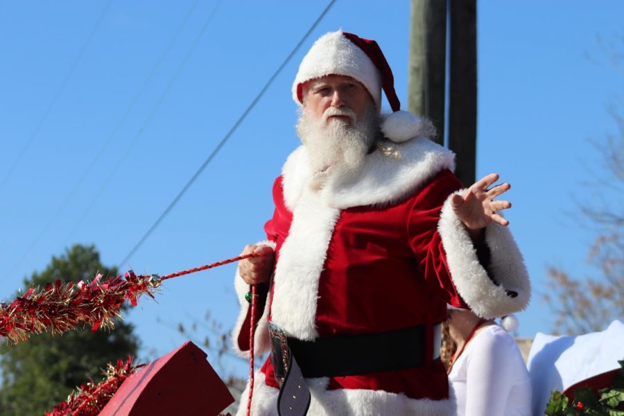 COMING TO TOWN. Santa made an appearance during the parade. He was also available for pictures at the end of the event.