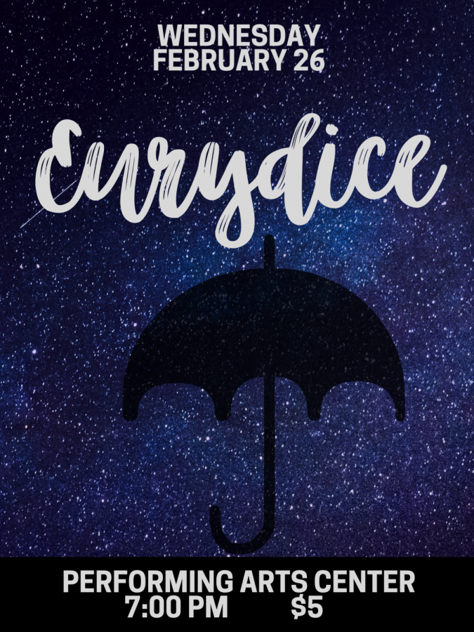 Wildkat Drama Deapartment presents Eurydice this Wednesday at 7vp.m.