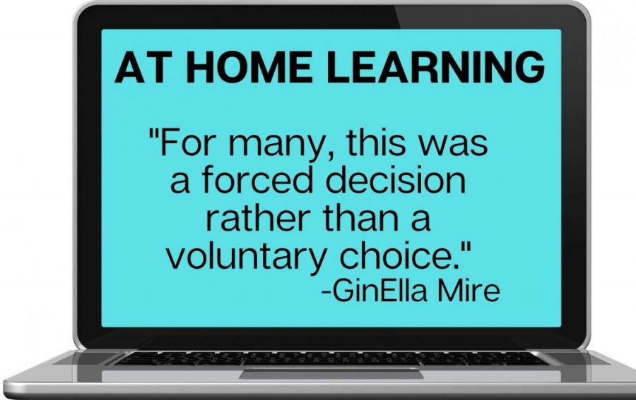 AT HOME LEARNING. For remote learners, YouTube, family and classmates have been the best help during their time away from school. 
