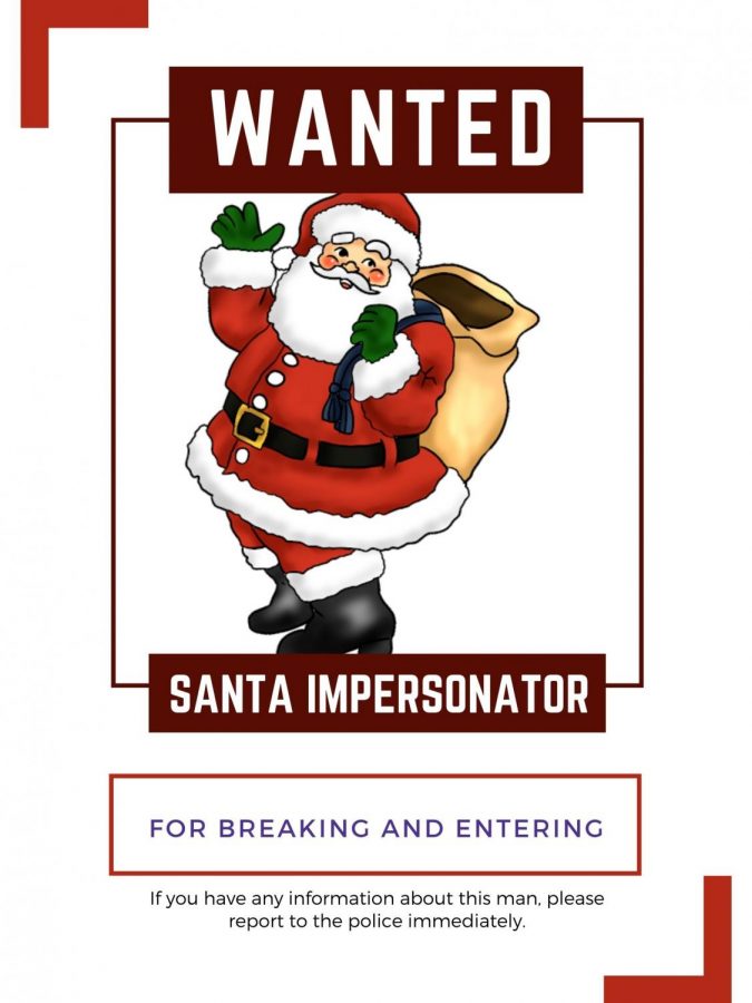 WANTED.+Santa+Claus+impersonator+is+on+the+loose%2C+please+help+find+the+imposter+before+it+is+too+late.+