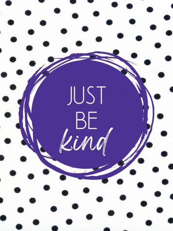 JUST BE KIND.  With over 2300 students on campus, it is guaranteed that not every student will agree with the words, beliefs and actions of other students. However, that does not mean that students can resort to taking a picture and posting it online with hateful comments.