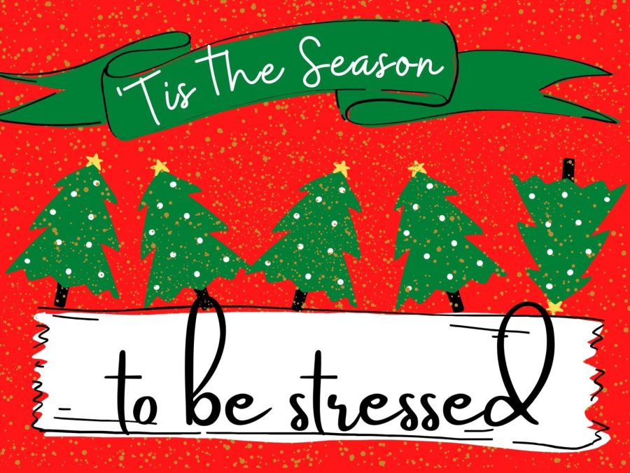 SEASON+OF+STRESS.+December+adds+even+more+to+the+plates+of+students.+Staff+member+Emma+Lowe+gives+some+hints+to+destress+for+the+holiday+season.+