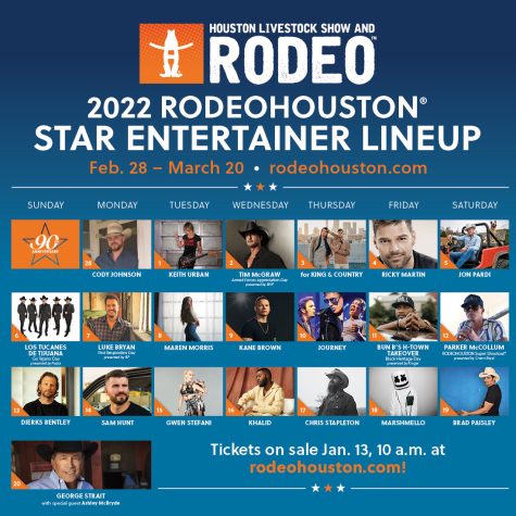 RODEOHOUSTON. The line up for entertainers is a varied as the people of Houston.