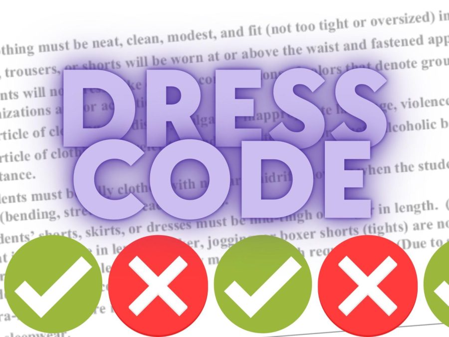 OLD+RULES%2C+NEW+PROBLEMS.+The+new+enforcement+of+the+dress+code+is+facing+complains+and+receiving+support+from+the+Wildkat+community.