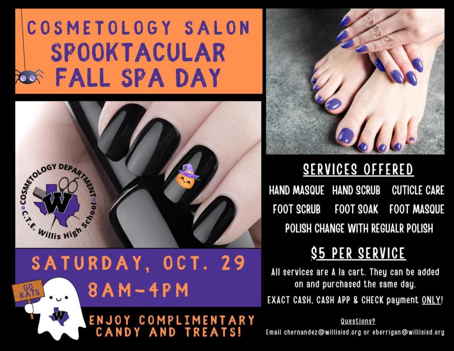 SPOOKTACULAR.+Cosmetology+is+hosting+a+fall+spa+day%2C+Saturday%2C+Oct+29.