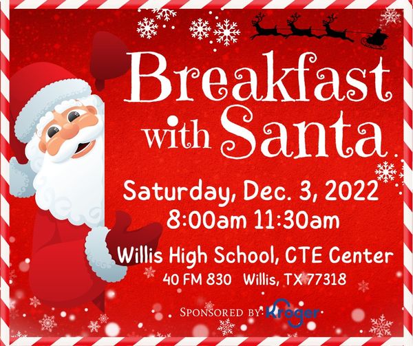 SANTA IS ON HIS WAY. Join Santa in enjoying pancakes and holiday cheer at Breakfast with Santa on Dec. 3.