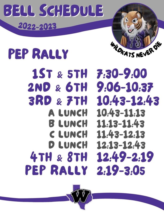 PEP RALLY SCHEDULE FOR JAN. 27