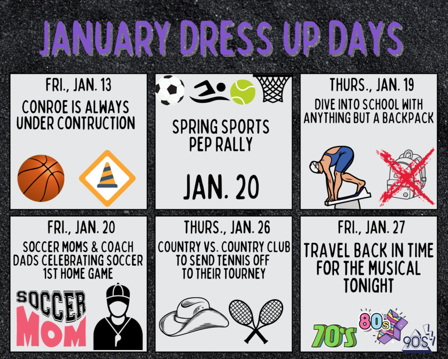 SO MUCH FUN. Five days of fun have been added to the calendar to honor spring sports and the musical. 