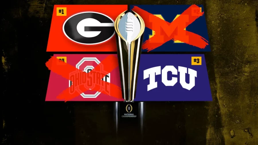THE+GREATEST+STORY+EVER+PLAYED.+On+January+9%2C+the+Georgia+Bulldogs+claimed+their+second+consecutive+CFP+championship+against+the+TCU+Horned+Frogs.+The+game+had+the+largest+margin+for+a+championship+at+58+points.
