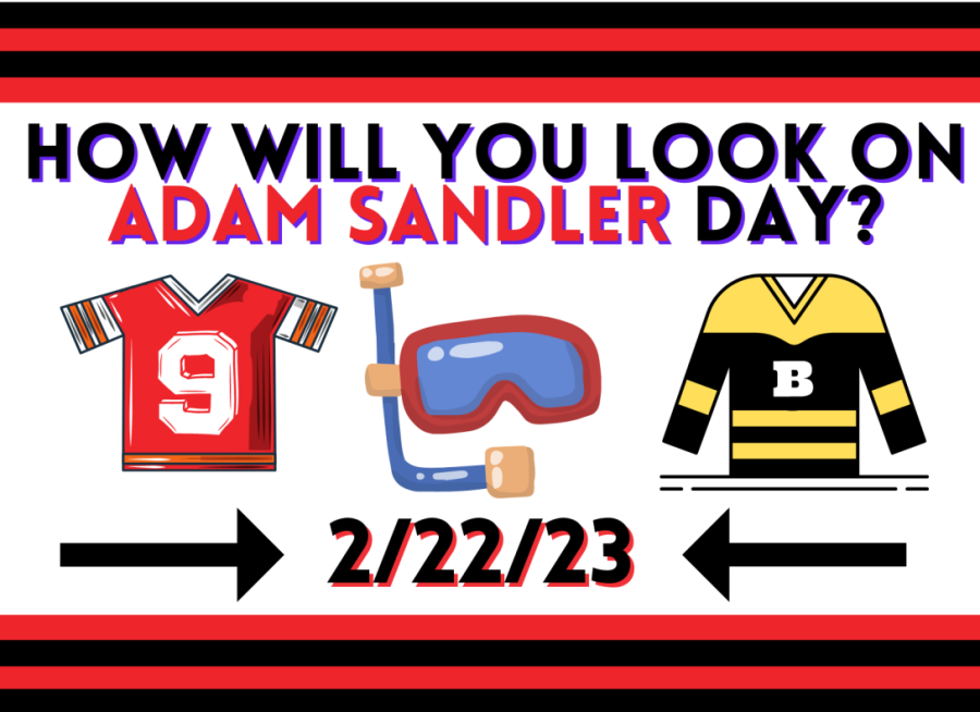 FINALLY HERE. STUCO has proclaimed 2/22 as Adam Sandler Day.  Dress like your favorite character or the funny man himself. 