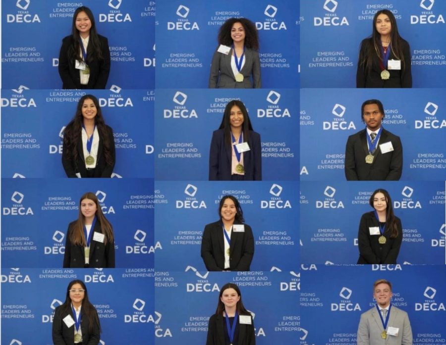 THE STATE BUNCH. Twelve members of DECA are headed to state. 