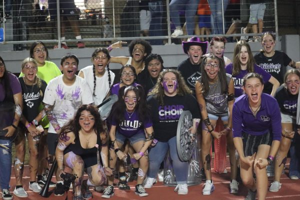 GET LOUD. At the first game of the record-breaking 2023 football season, members of the PitKru show their Wildkat spirit at the game against Temple. 