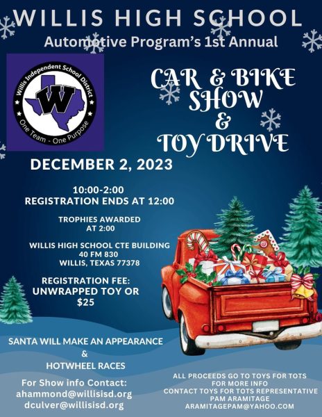 TIS THE SEASON. WHSs first car and bike show will happen Dec. 2. All dentations and entry fees will benefit local Toys for Tots. 