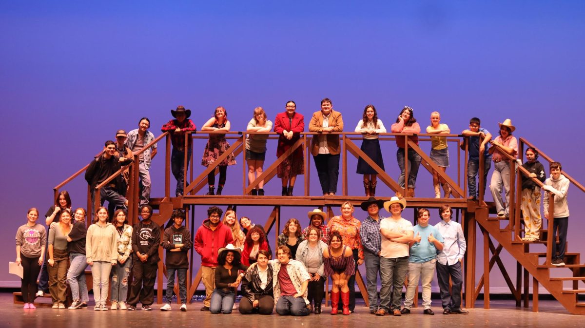 PUT ON YOUR DANCING SHOES. The cast and crew of Footloose. The musical will be on stage Friday and Saturday at the WISD Performing Arts Center. 