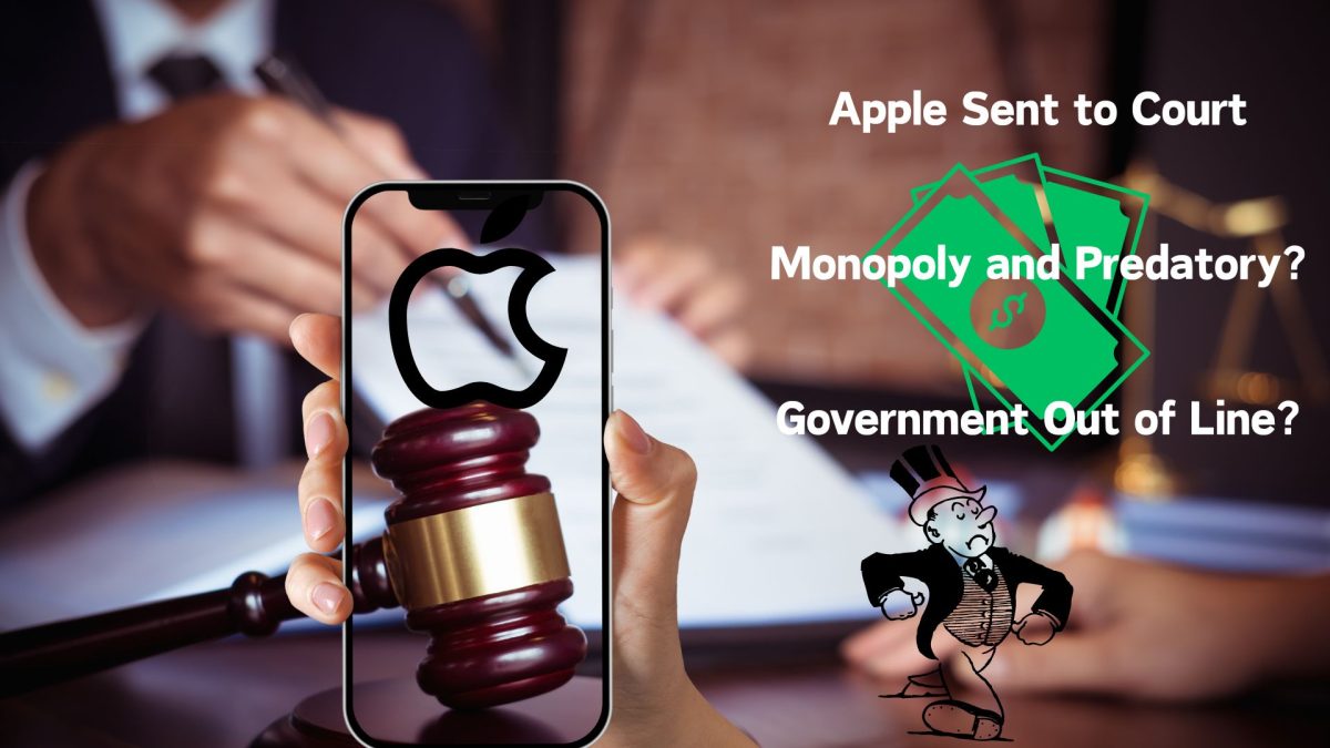 Predator for Profit. Image representing Apple being in court under accusation of being a predatory monopoly. 