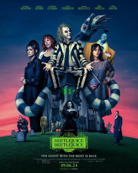 THE GHOST WITH THE MOST IS BACK. Just in time for spooky season, Beetlejuice, Beetlejuice brings fun back to the theaters. courtesy of Warner Bros.