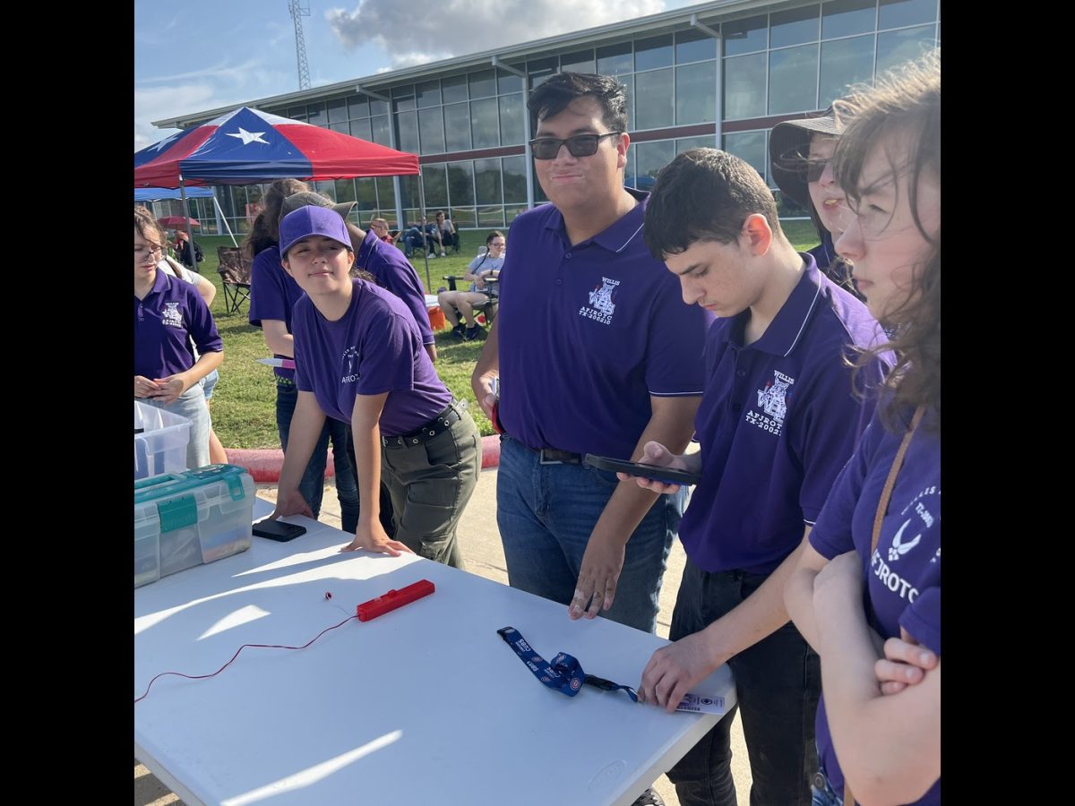 LIFTOFF. The Willis High School Air Force JROTC Rocketry team earned third place for Parachute Landing Spot at the competition at Langham Creek High School on Saturday, September 14th.