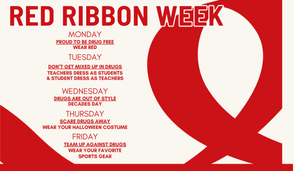 DRESS UP. All week, there are dress up days to show support for Red Ribbon Week. 