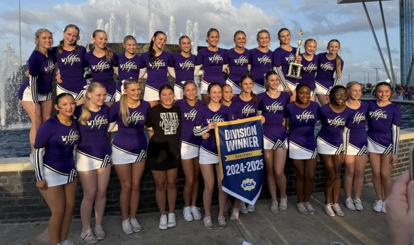 DIVISION WINNER. Willis High School Cheer kicked off their season at UCA this past with a 1st Place for their traditional routine. 