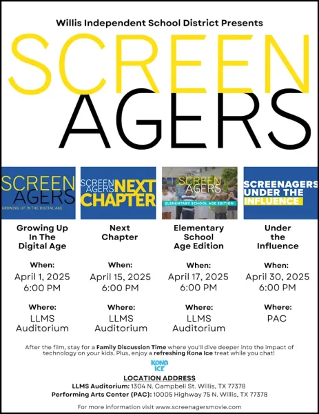 COMING SOON. WISD will present the Screen Agers series starting April 1. 