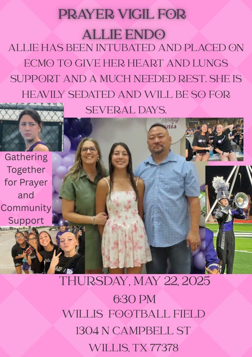 ALLIE IS PINK. Thursday at 6:30 a prayer vigil is scheduled to show love and support for the Endo family. 