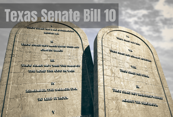 THOU SHALT NOT. Starting Sept. 1, the Ten Commandments could be in class around campus.