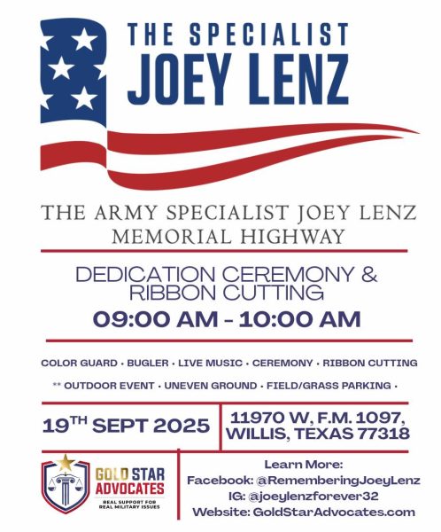 ADVOCATING FOR CHANGE. In honor of Army Specialist Joey Lenz, a portion of Hwy 1097 will be renamed in a dedication ceremony. 