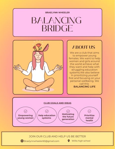 BALANCE BRIDGE. The club aims to create a safe space for open and honest conversations, while encouraging girls to develop confidence and leadership skills.