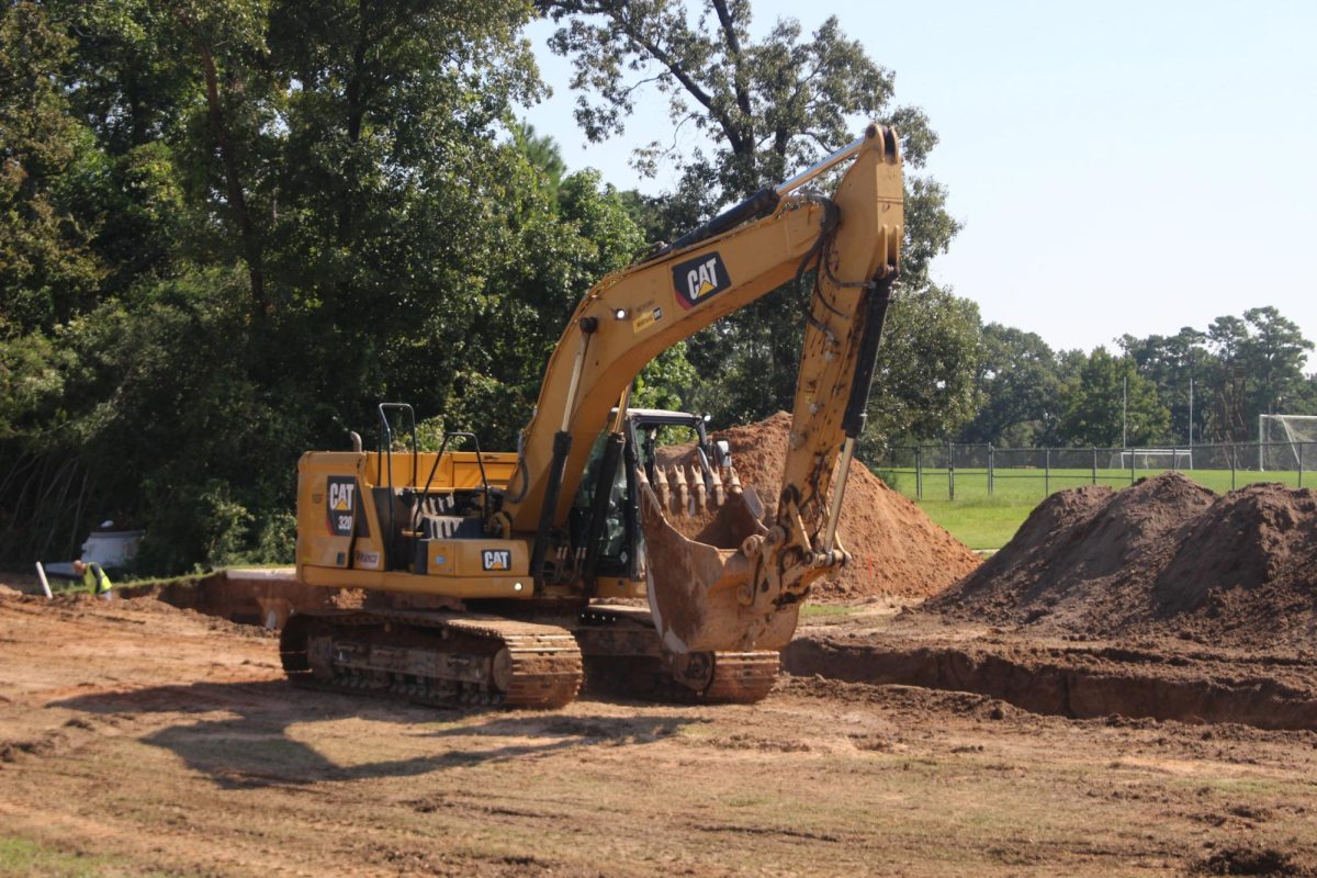 DIGGING FOR GROWTH. Construction on the fields around the school's football stadium have caused interest in what is coming for the district's biggest high school.