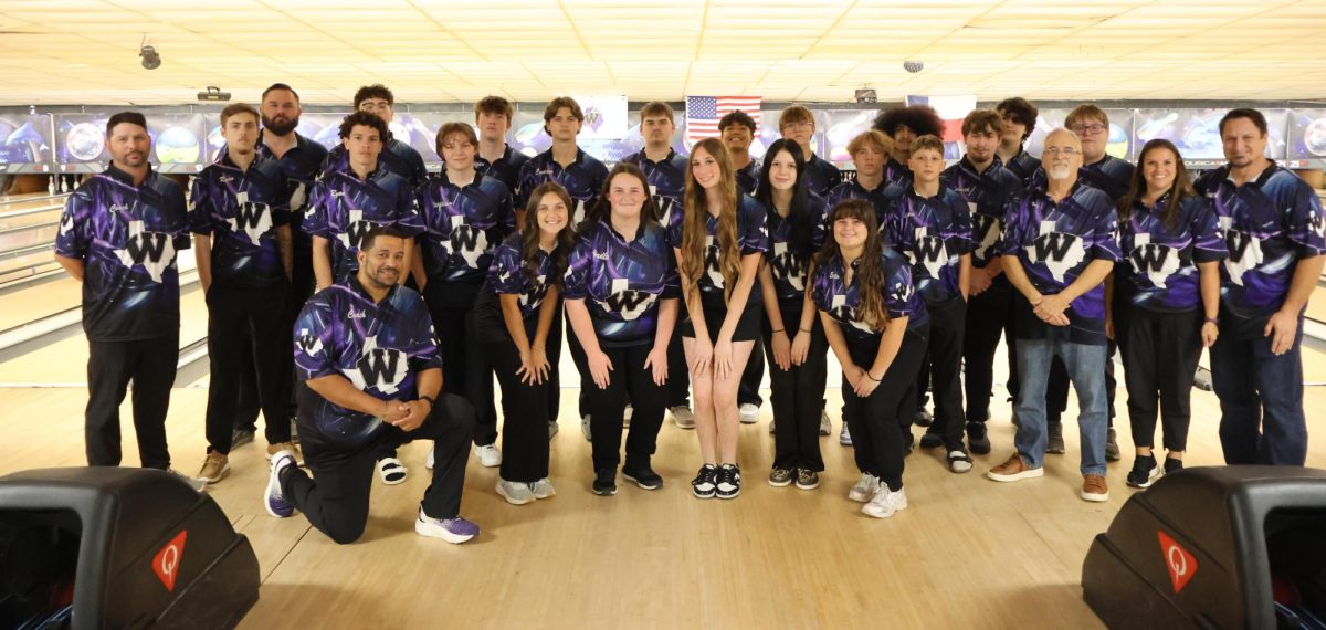 SIGNS OF SUCCESS. The bowling team is the largest in WHS  history with a varsity and jv boys team and a full girls team this year. 