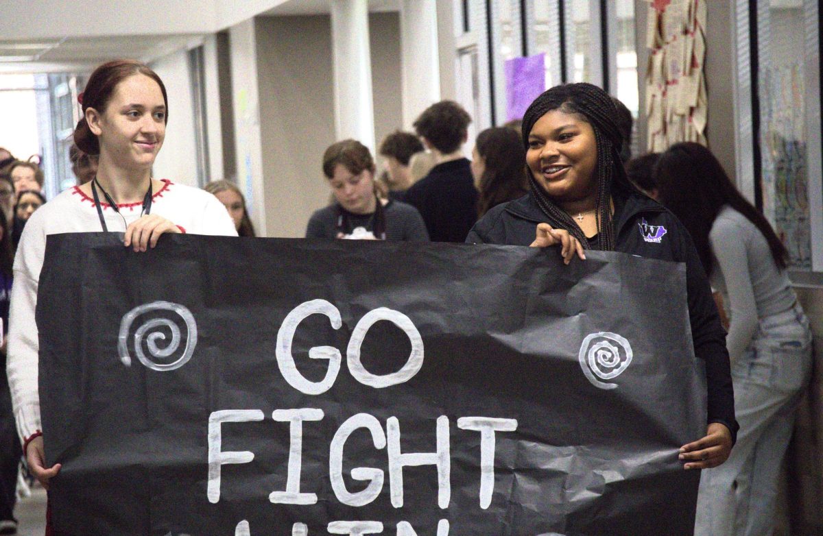 WALK OF CHAMPIONS. Celebrating the groups and teams who have achieved great things this semester, the Walk of Champions included members of the Wildkat Band, student council, varsity football, Wildkat Choir, the PitKats, FFA, Sweethearts, AFJROTC and cheer. 