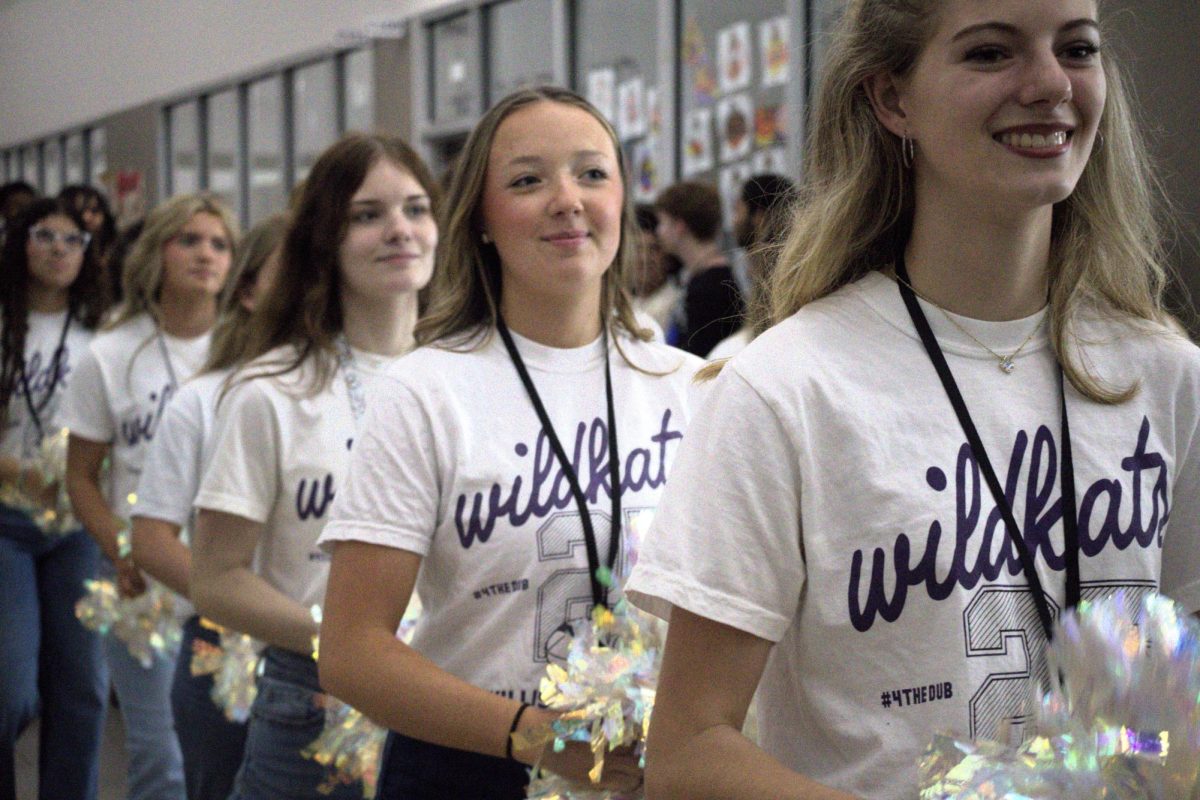 WALK OF CHAMPIONS. Celebrating the groups and teams who have achieved great things this semester, the Walk of Champions included members of the Wildkat Band, student council, varsity football, Wildkat Choir, the PitKats, FFA, Sweethearts, AFJROTC and cheer. 