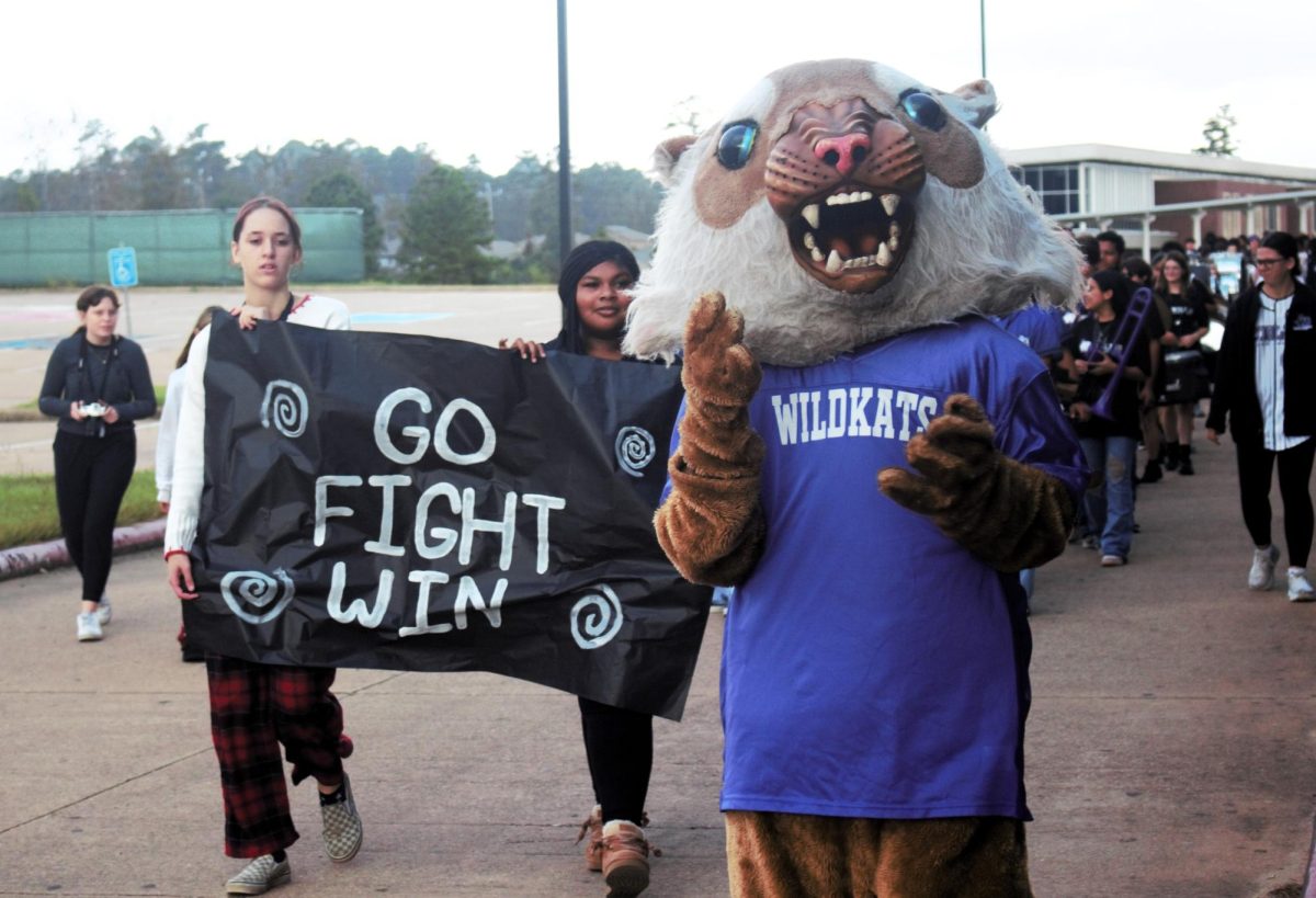 WALK OF CHAMPIONS. Celebrating the groups and teams who have achieved great things this semester, the Walk of Champions included members of the Wildkat Band, student council, varsity football, Wildkat Choir, the PitKats, FFA, Sweethearts, AFJROTC and cheer. 